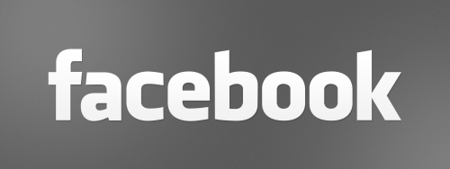 Facebook Logo greyscale